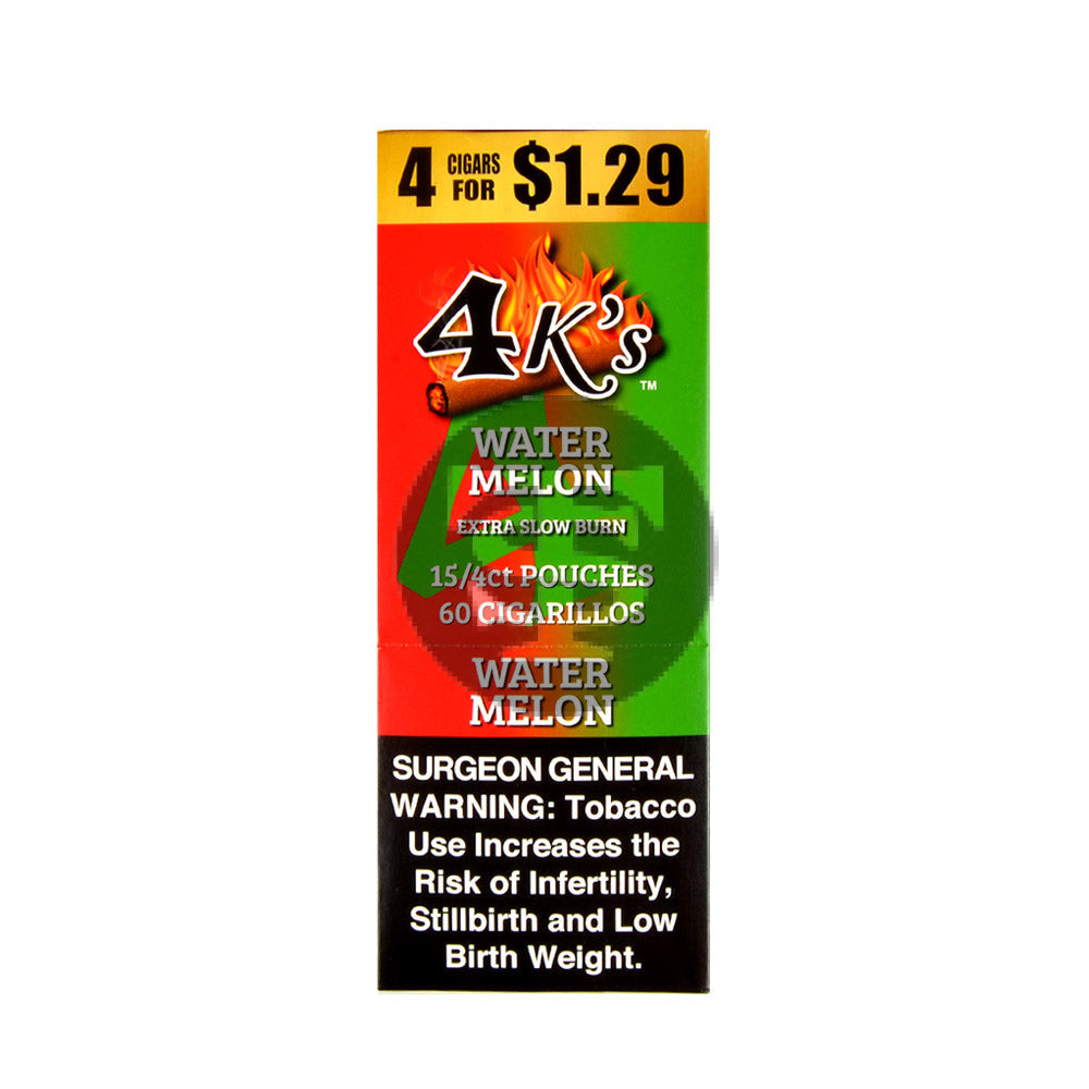 4 Kings Cigarillos 15 Packs of 4 Watermelon $1.29 pre-price