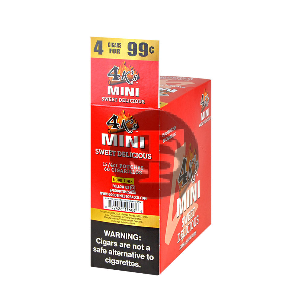 4 Kings Mini Cigarillos 4 For 99c 15 Packs of 4 Sweet Delicious 2