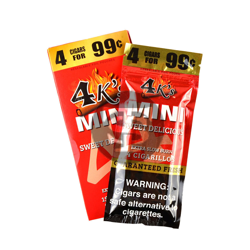 4 Kings Mini Cigarillos 4 For 99c 15 Packs of 4 Sweet Delicious 3