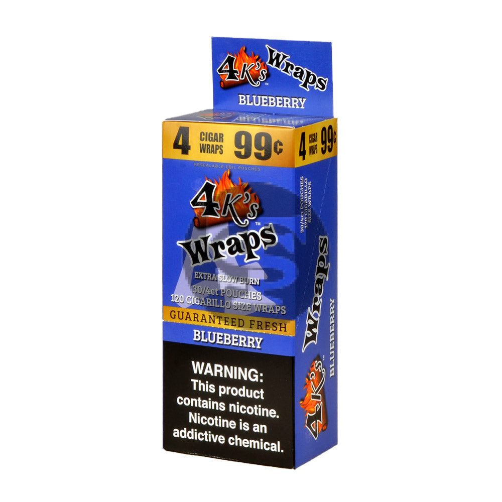 4 Kings Wraps 4 for 99c 30 pack of Blueberry 1