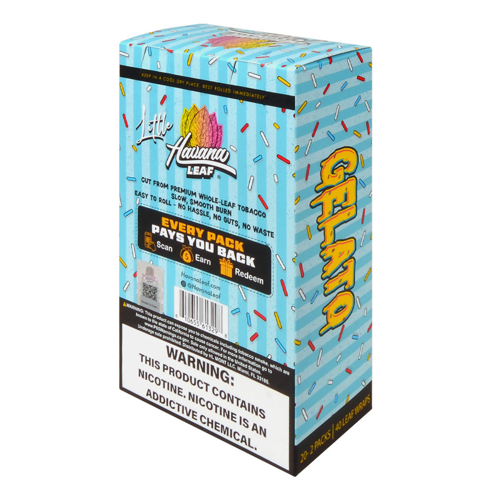 Havana Leaf Little Tobacco Wrap $1.99, Gelato 20x2