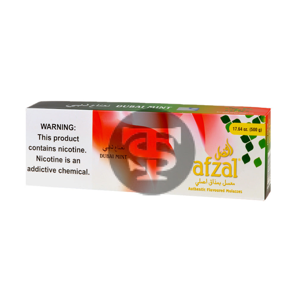 Afzal Hookah Shisha Dubai Mint 10 Packs of 50g