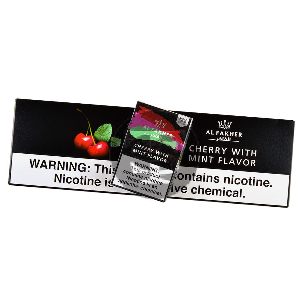 Al Fakher Cherry With Mint Hookah Shisha 10 Packs of 50g