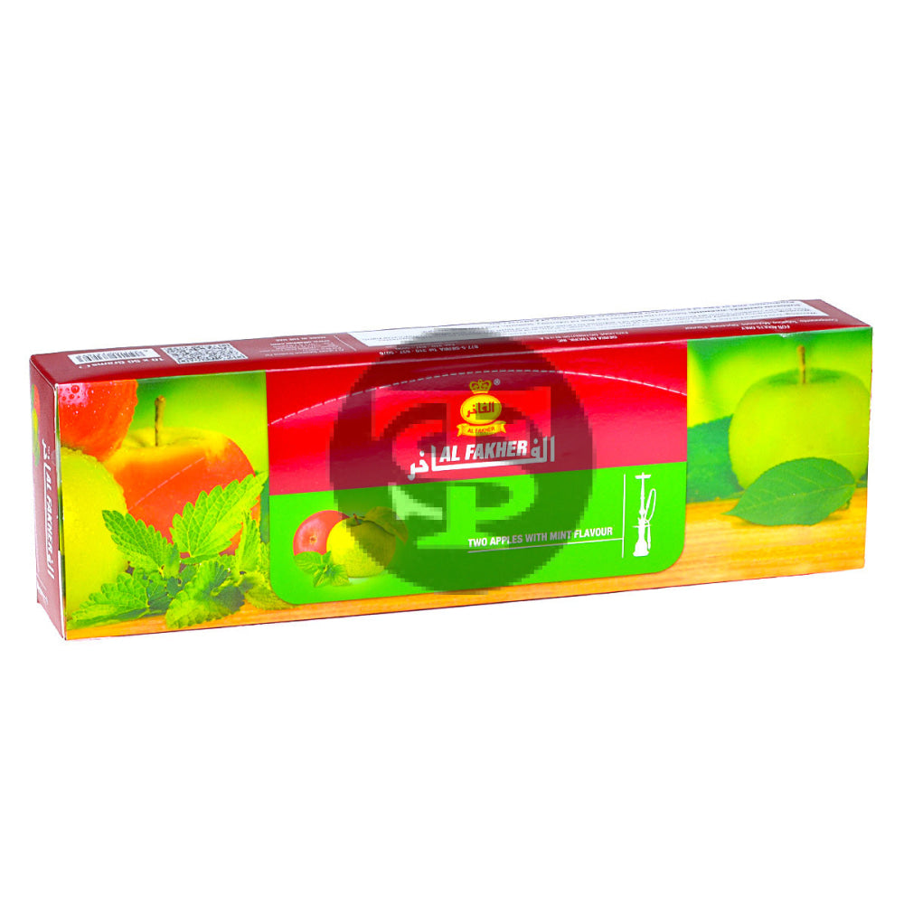 Al Fakher Double Apple With Mint Hookah Shisha 10 Packs of 50g 2