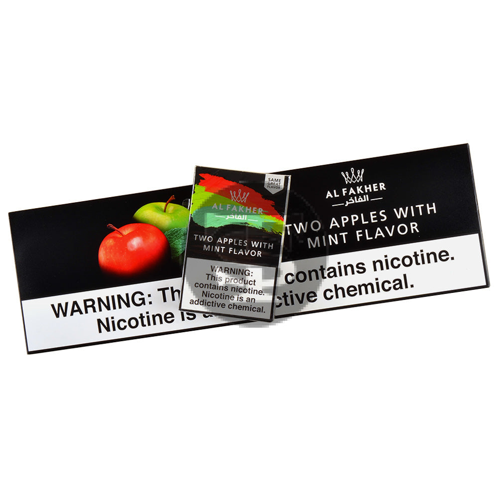Al Fakher Double Apple With Mint Hookah Shisha 10 Packs of 50g