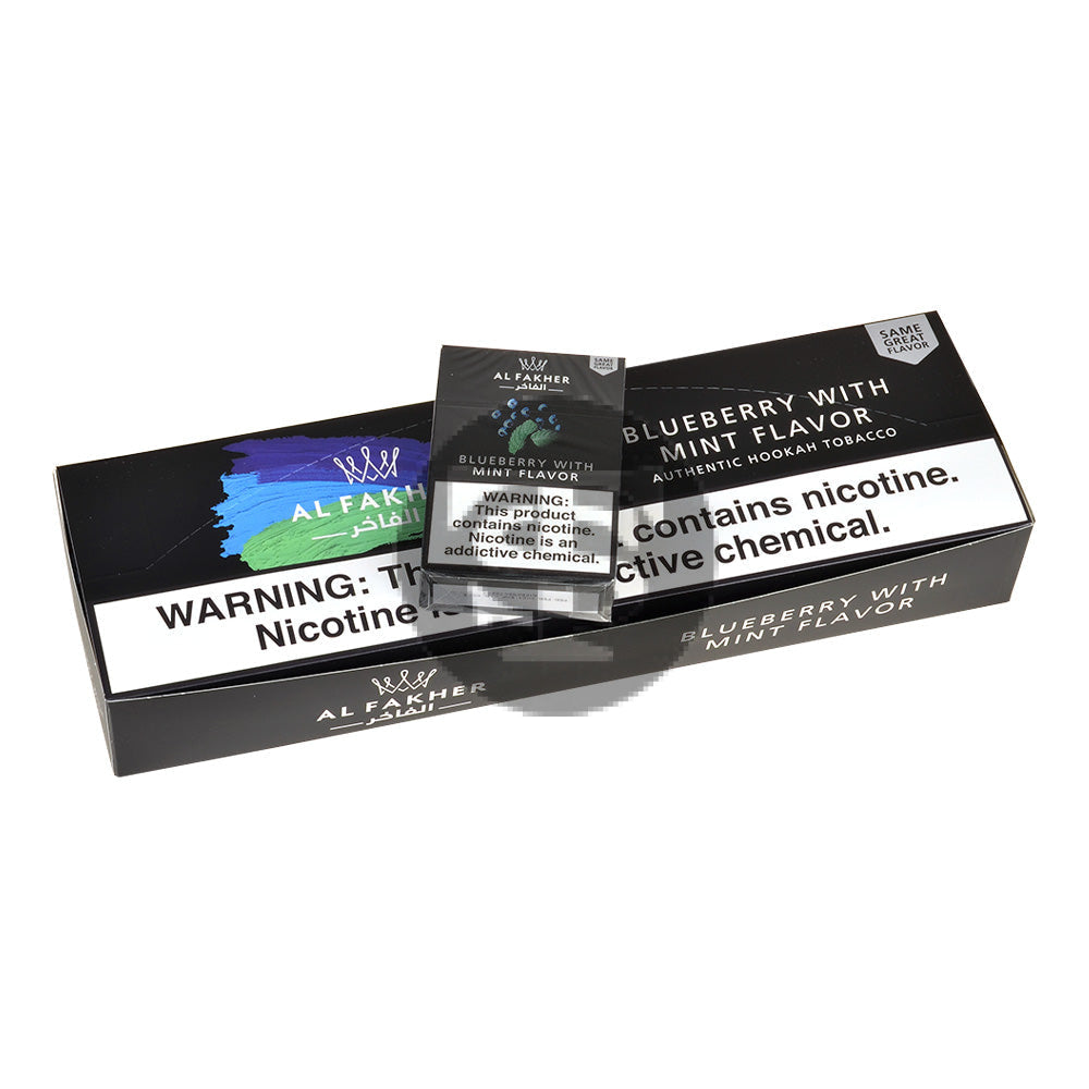 Al Fakher Hookah Shisha Pack of 50g Blueberry With Mint