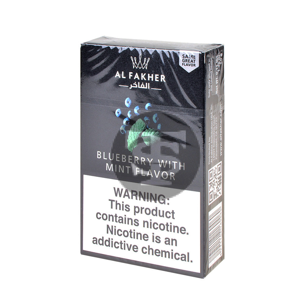 Al Fakher Hookah Shisha Pack of 50g Blueberry With Mint