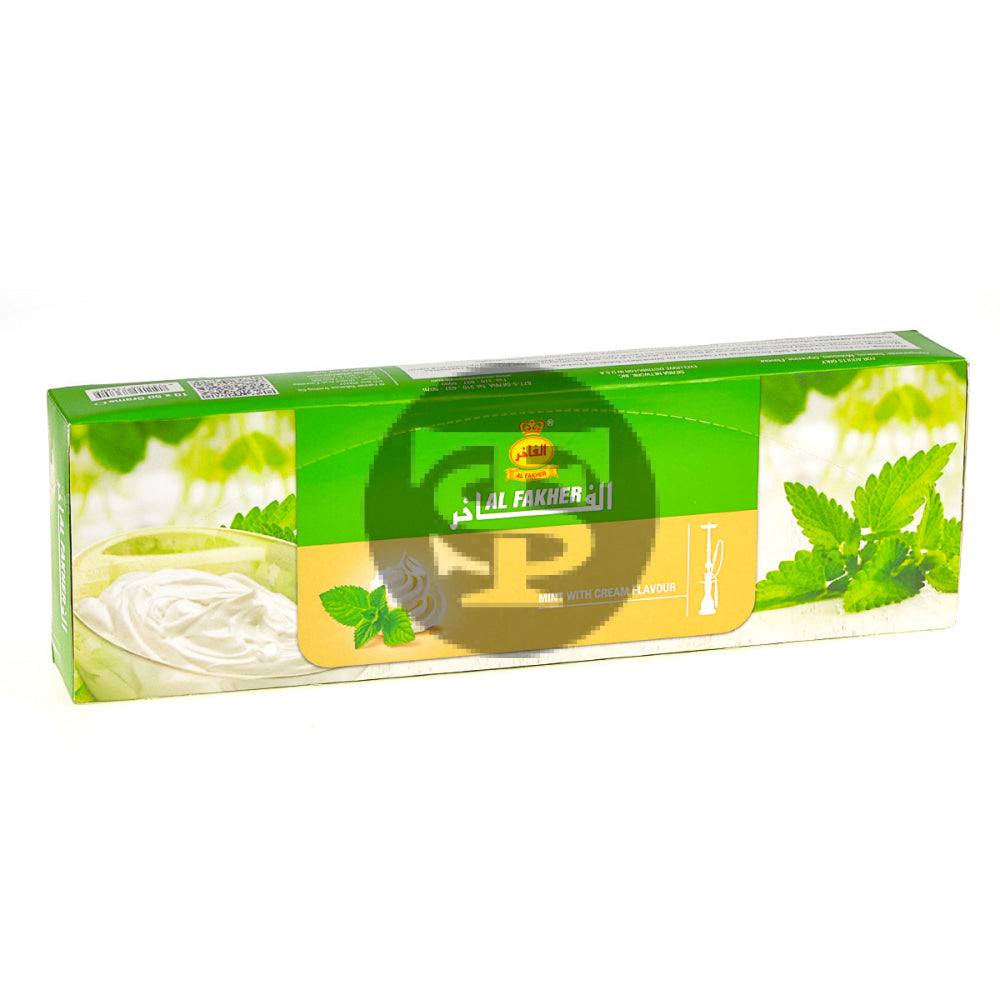 Al Fakher Mint with Cream Hookah Shisha 10 Packs of 50g 2