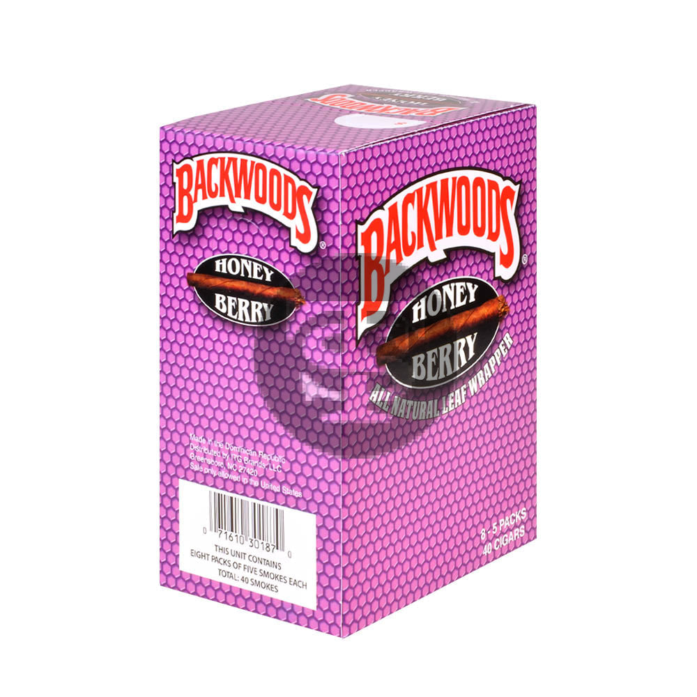 Backwoods Honey Berry Natural Cigars 8 Packs of 5 2