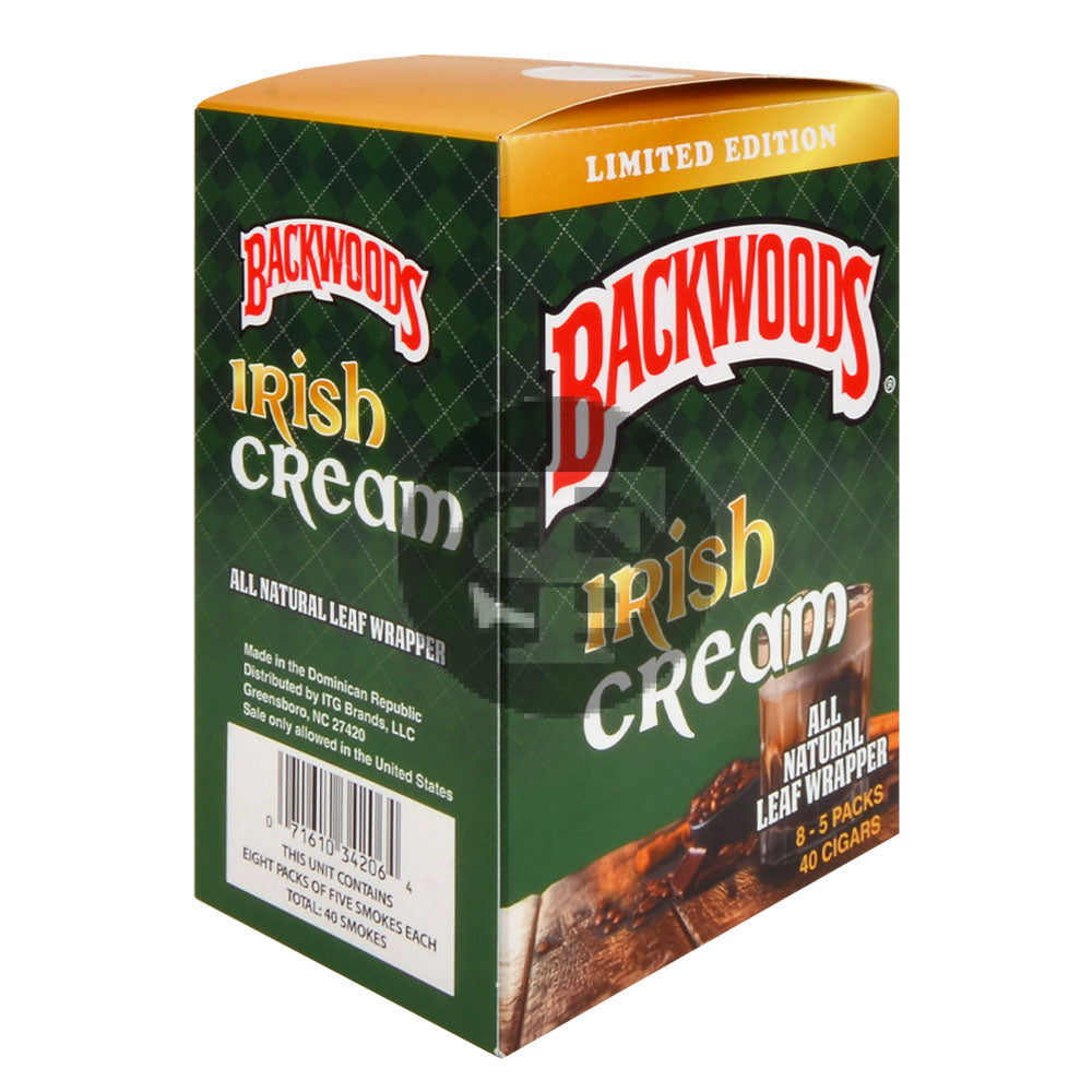 Backwoods Irish Cream Cigars 8 Packs of 5