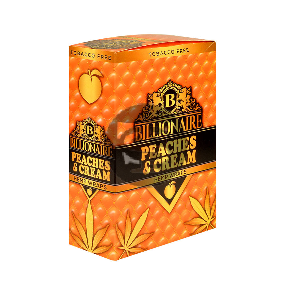 Billionaire Hemp Wraps 25 packs of 2 Peaches Cream