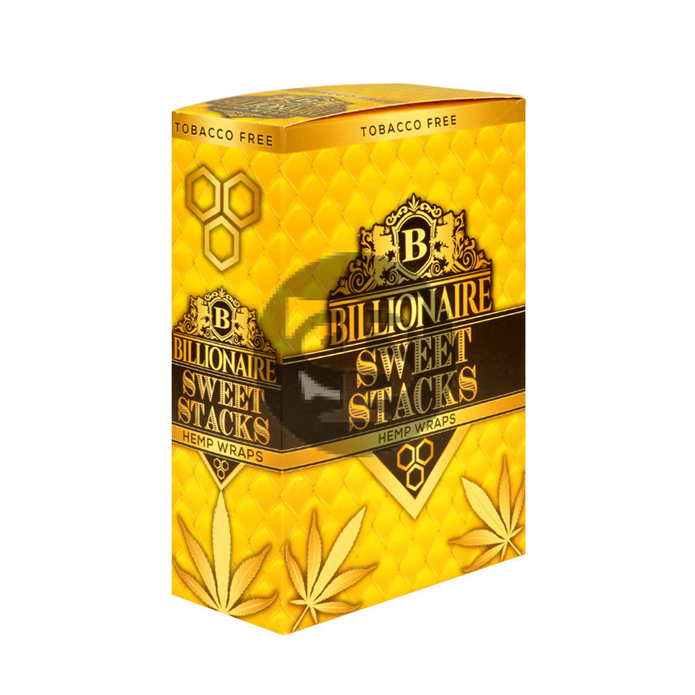Billionaire Hemp Wraps 25 packs of 2 Sweet Stacks