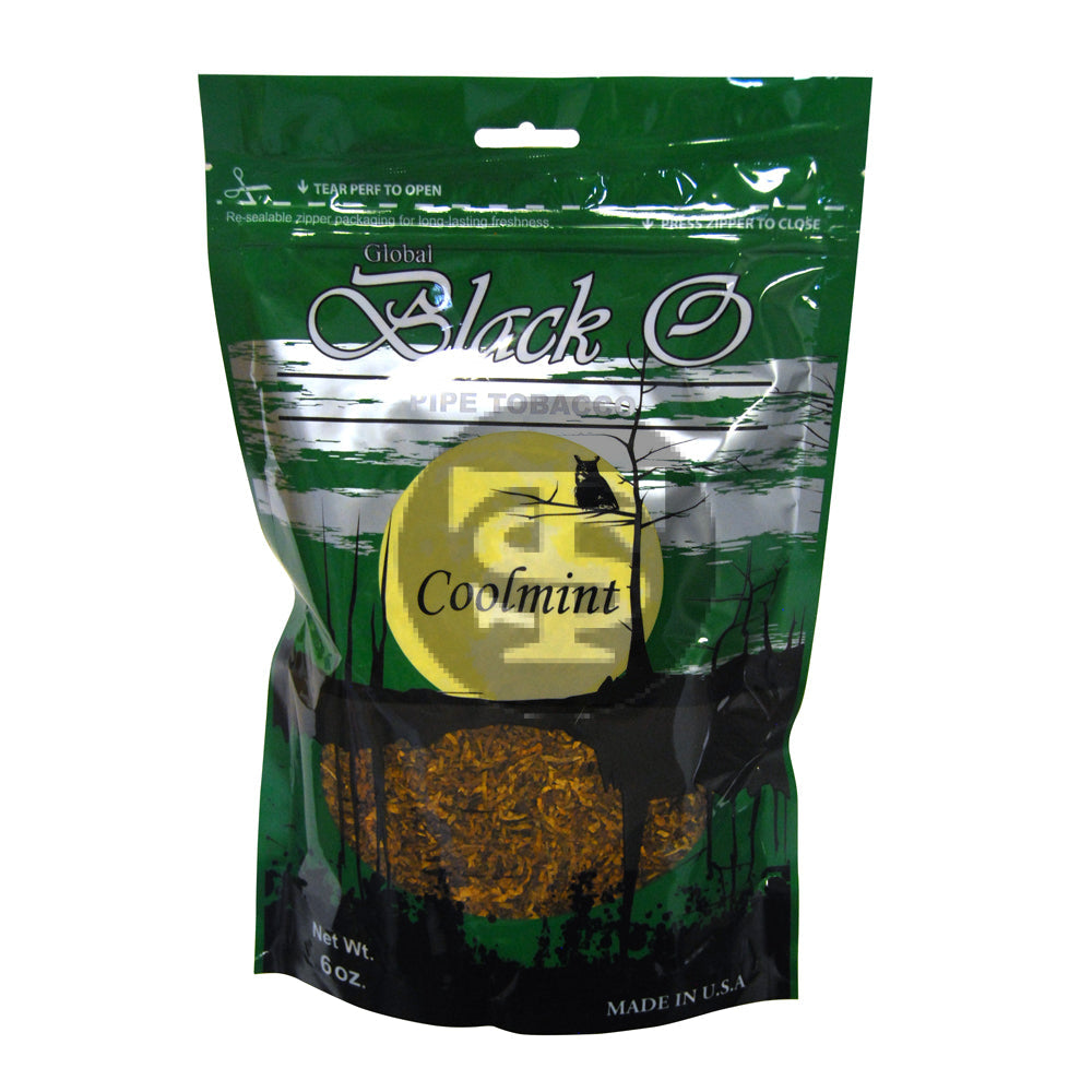 Black O Cool Mint Pipe Tobacco 6 oz. Bag 1