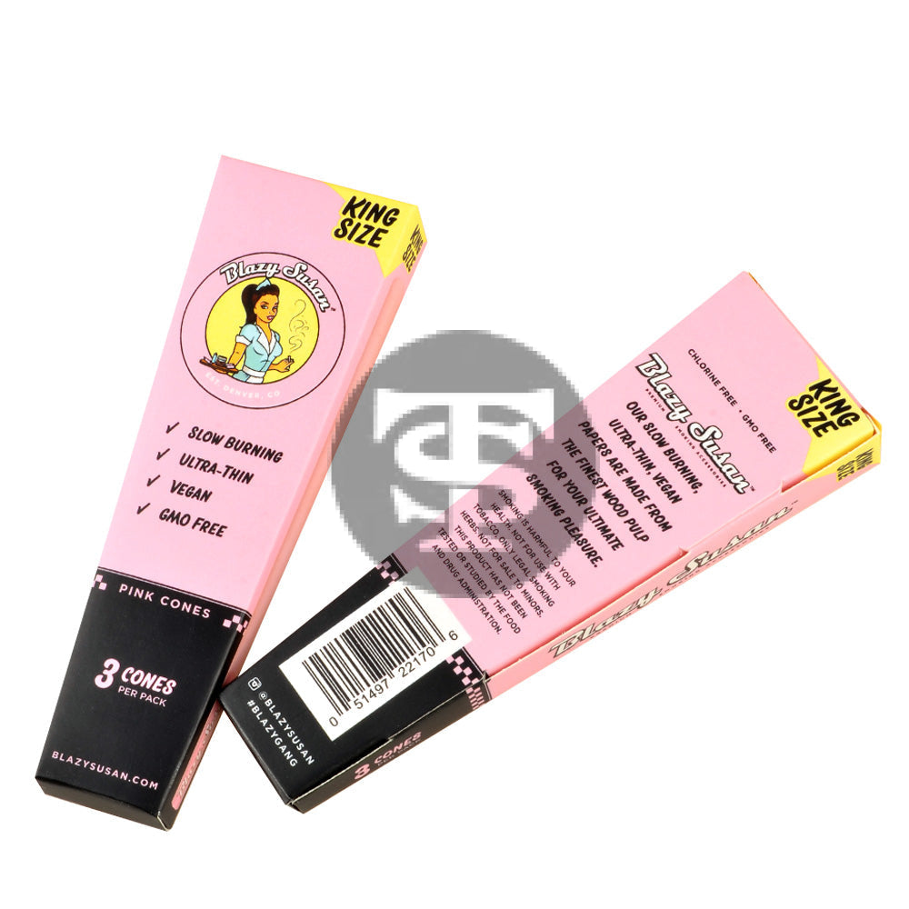 Blazy Susan Pink Cones King Size 21 Packs of 3