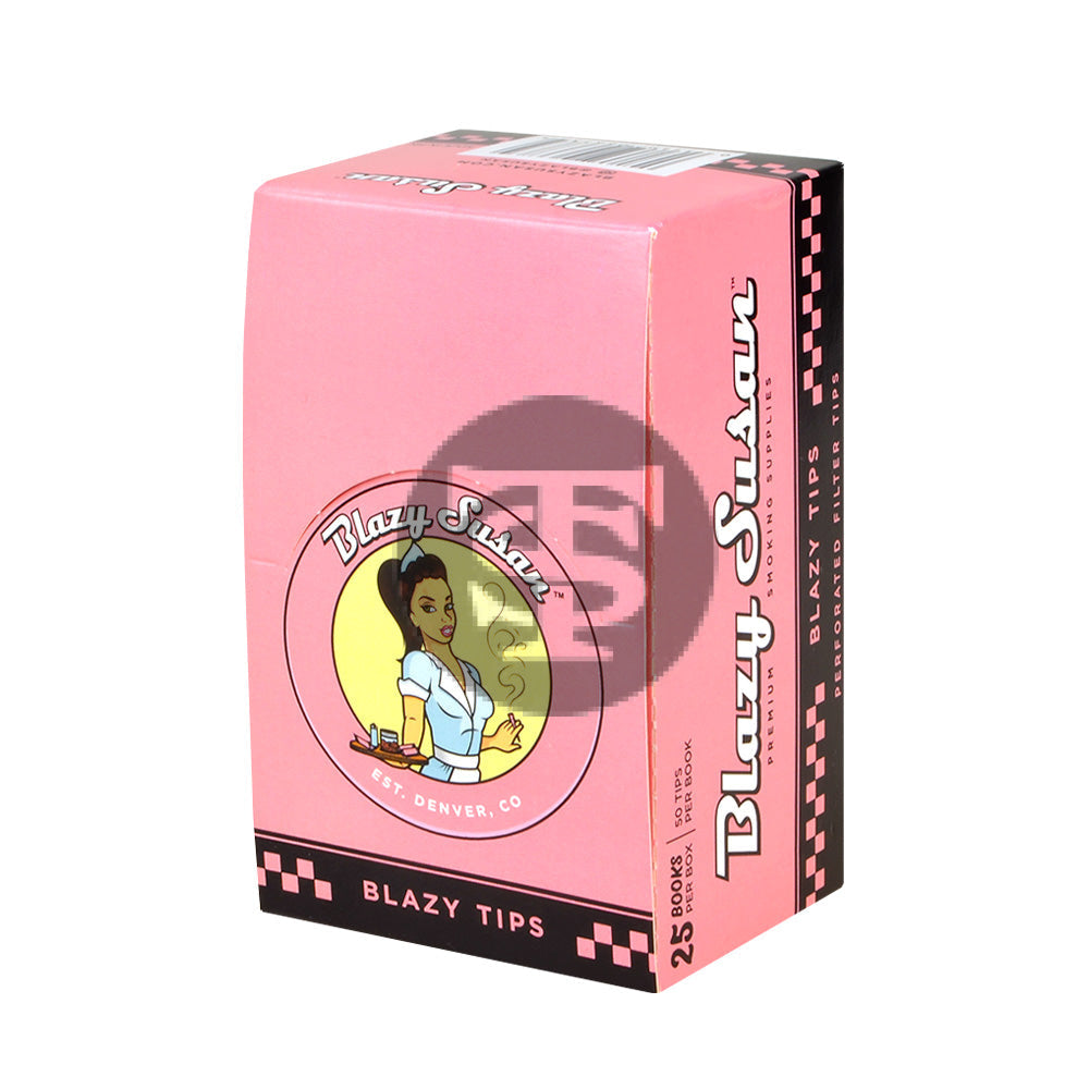 Blazy Susan Pink Perforated Filter Tips Pack of 25