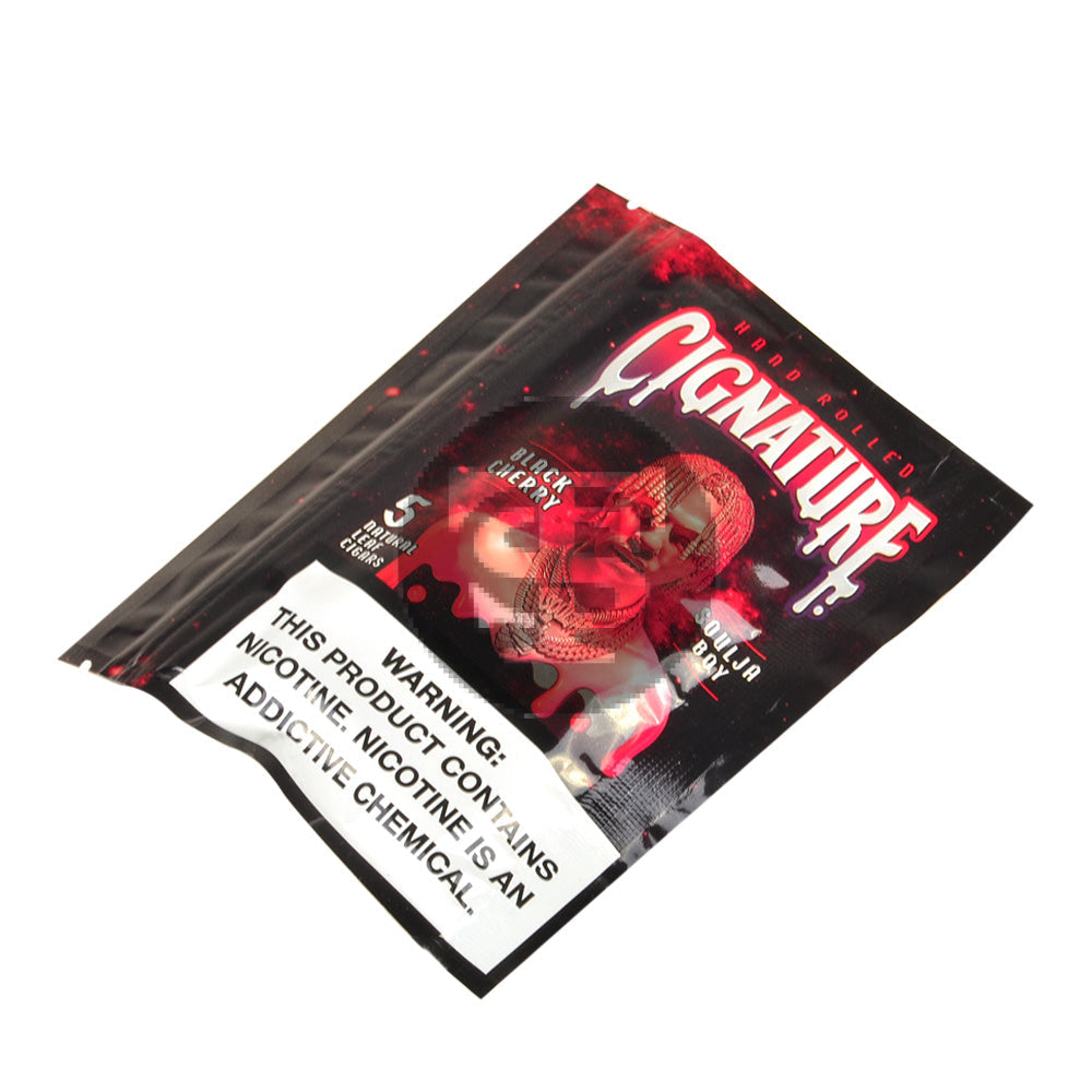 Cignature Natural Leaf Cigars 8 packs of 5 Black Cherry