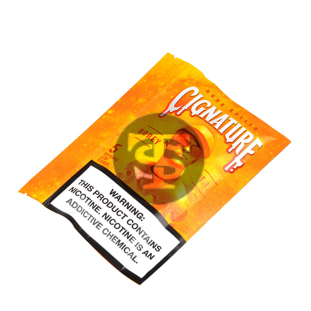 Cignature Natural Leaf Cigars 8 packs of 5 Honey