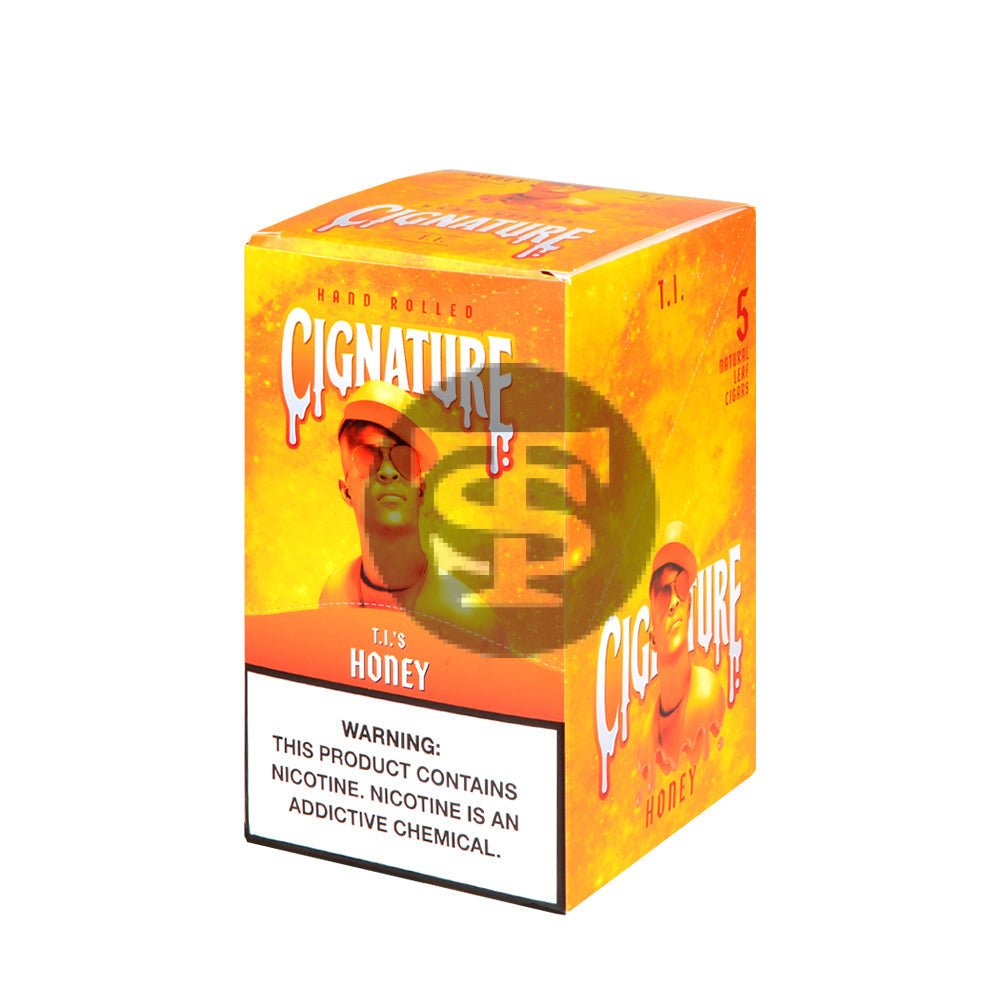 Cignature Natural Leaf Cigars 8 packs of 5 Honey