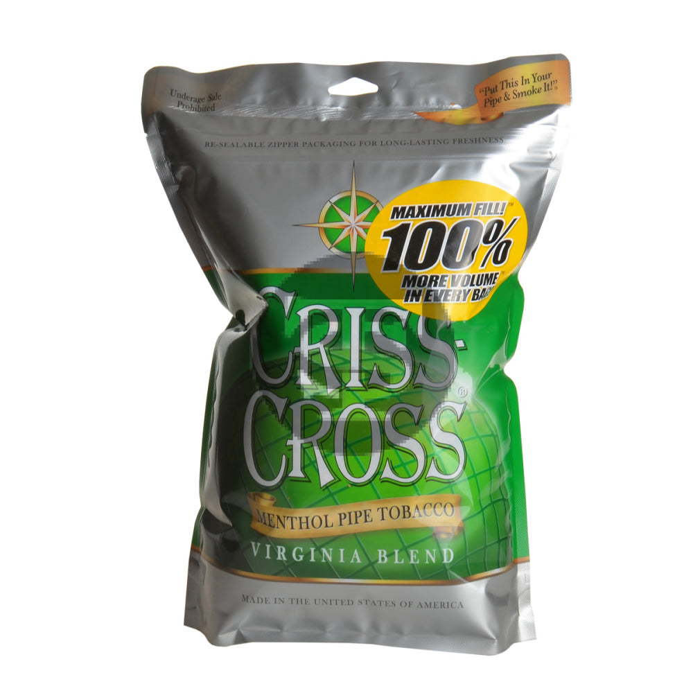 Criss Cross Virginia Blend Menthol Pipe Tobacco 8 oz. Bag 2