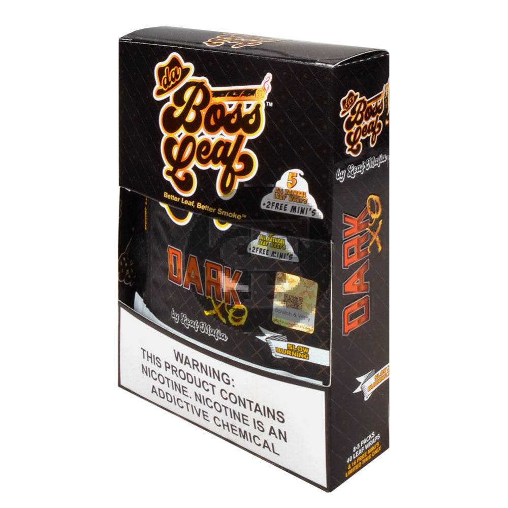 Da Boss Dark XO Leaf Wraps 8 packs of 5