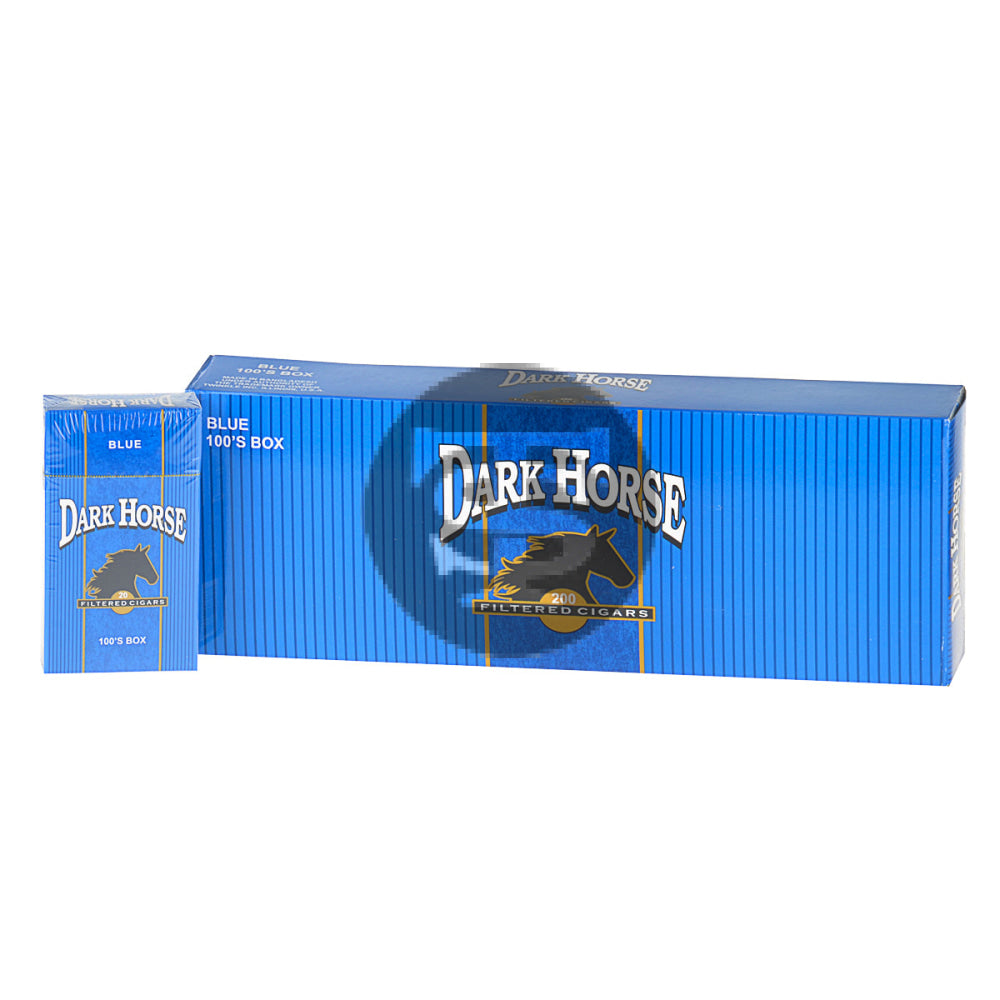 Dark Horse Blue (Mild) Filtered Cigars 10 Packs of 20 1