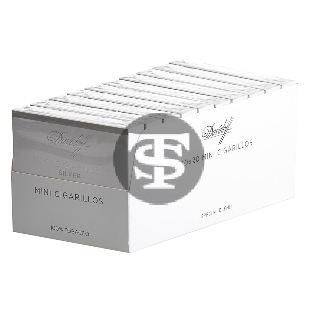 Davidoff Mini Cigarillos Silver 10 Packs of 20 1