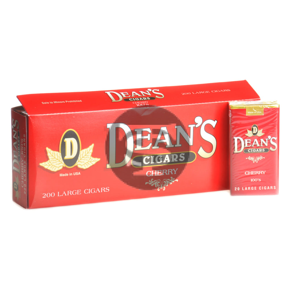 Deans Cherry Filtered Cigars 10 Packs of 20 1