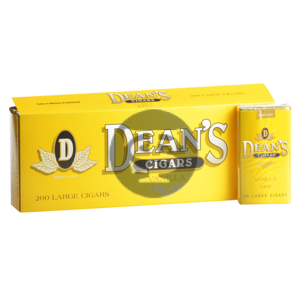 Deans Vanilla Filtered Cigars 10 Packs of 20 1