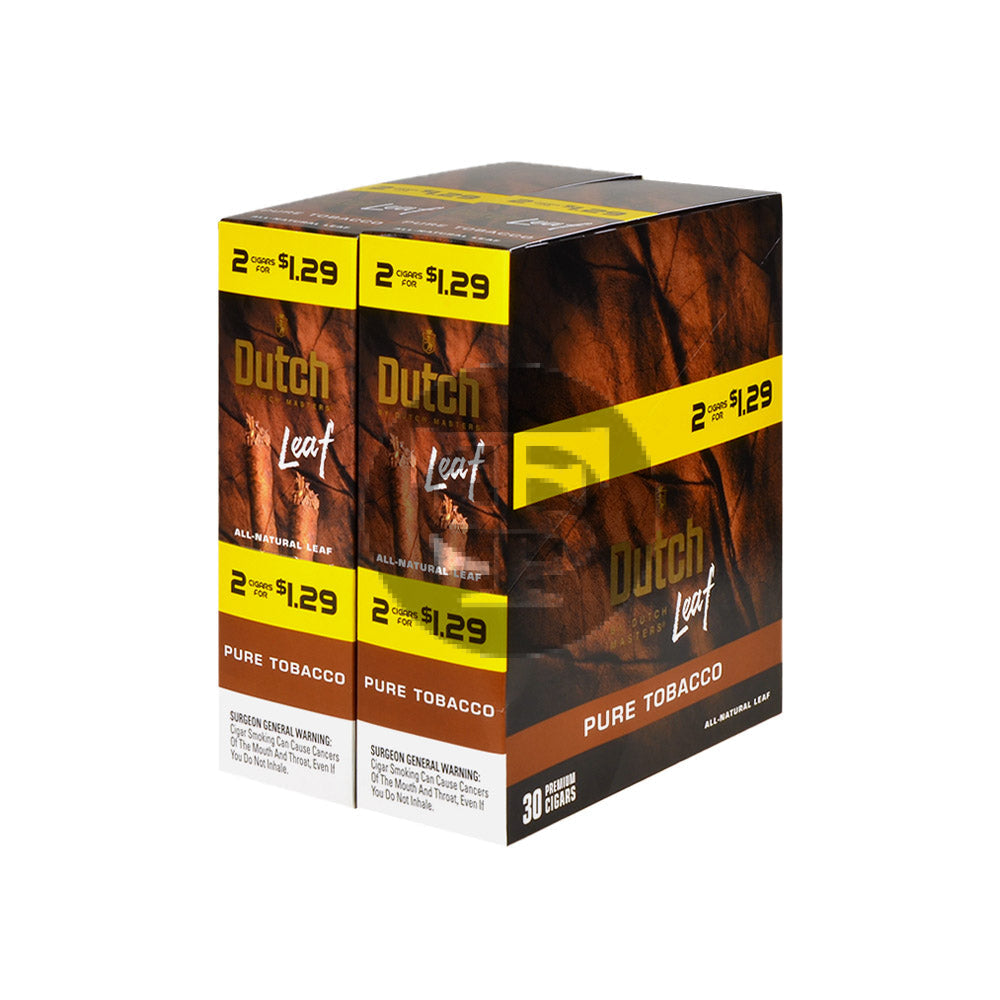 Dutch Leaf 2 For $1.29 Cigarillos 30 Packs of 2 Pure Tobacco 1