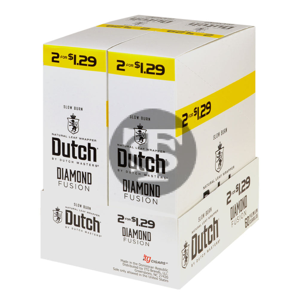 Dutch Masters Foil Fresh Diamond Fusion $1.29 Cigarillos 30 Packs of 2