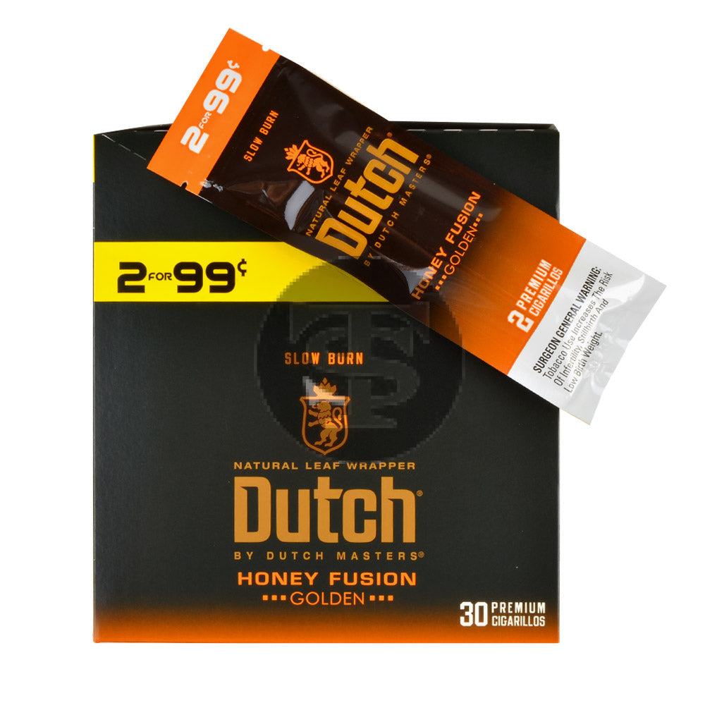 Dutch Masters Foil Fresh Honey Fusion 99 Cent Cigarillos 30 Packs of 2