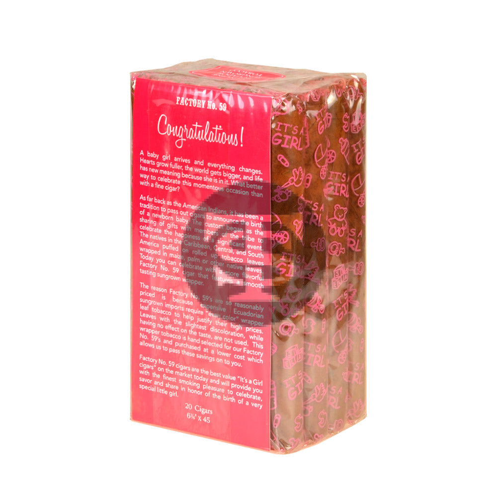 Factory Throwouts No. 59 It’s A Girl Cigars Bundle of 20