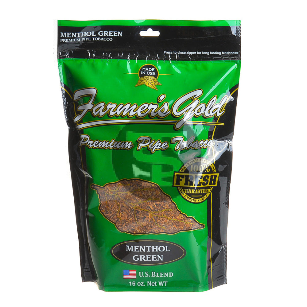 Farmer's Gold Menthol Green Pipe Tobacco 16 oz. Bag 1