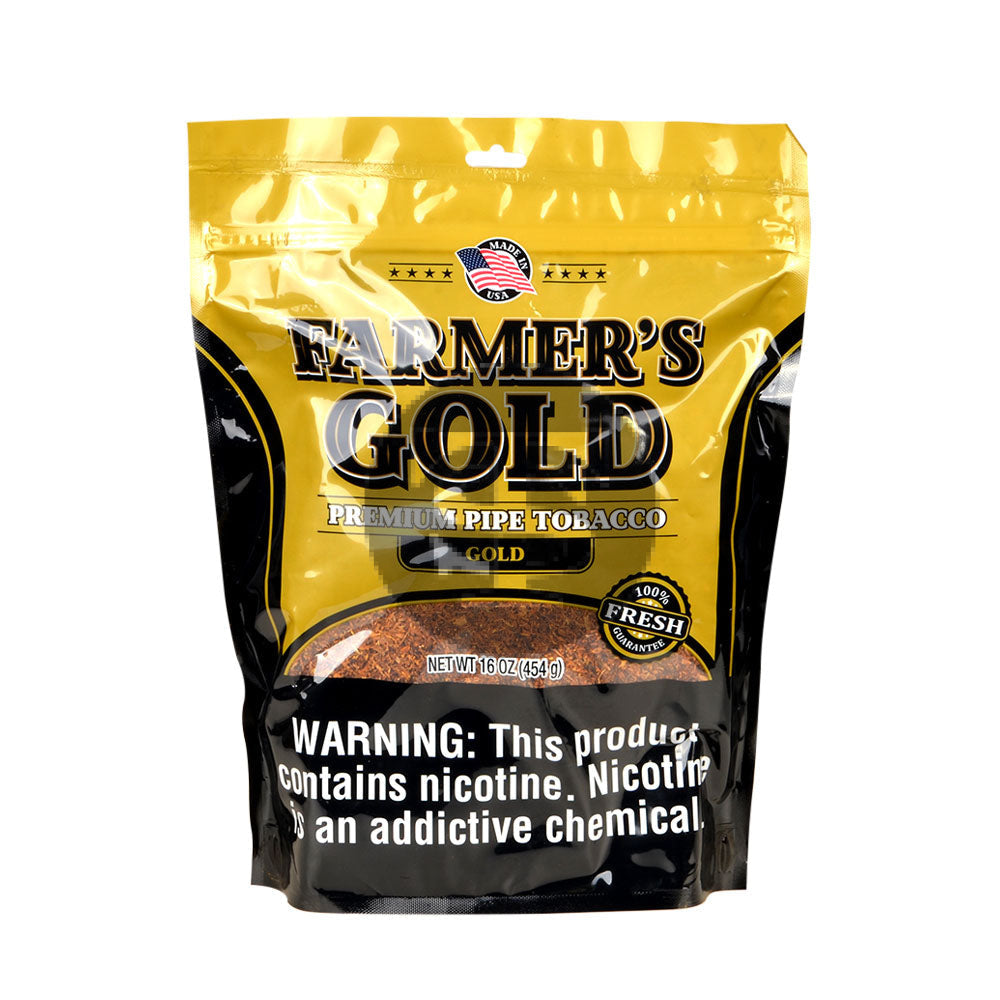 Farmer's Gold Pipe Tobacco Gold Blend 16 oz. Bag – Tobacco Stock
