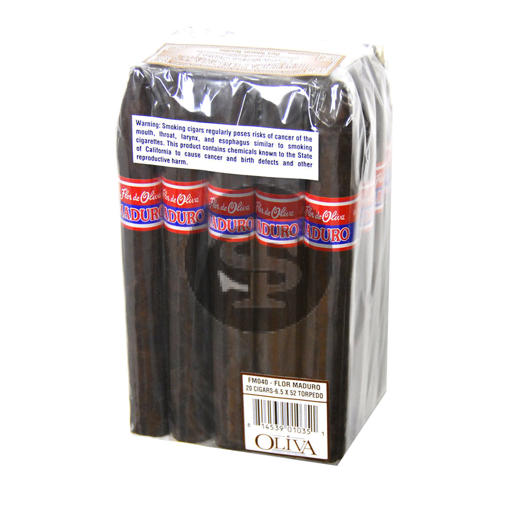 Flor de Oliva Torpedo Maduro Cigars Pack of 20 1