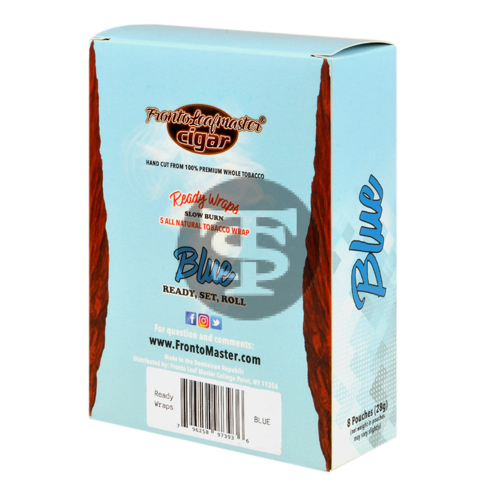 Fronto Leaf Masters Blue Whole Leaf Tobacco Wraps 8 packs of 5