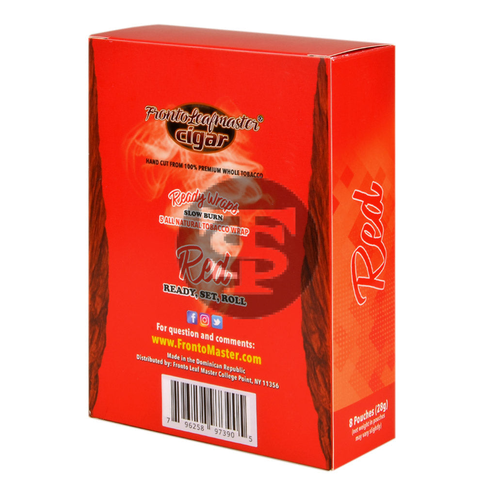 Fronto Leaf Masters Red Whole Leaf Tobacco Wraps 8 packs of 5