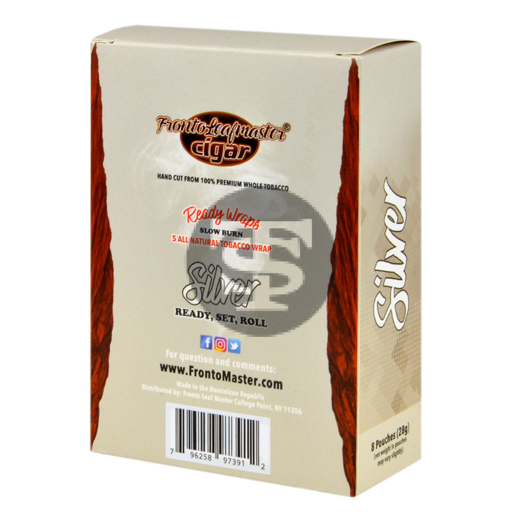 Fronto Leaf Masters Silver Whole Leaf Tobacco Wraps 8 packs of 5