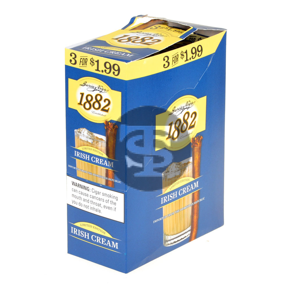 Game Garcia y Vega 1882 Irish Cream Cigarillos 3 for $1.99 10 Pouches of 3 1