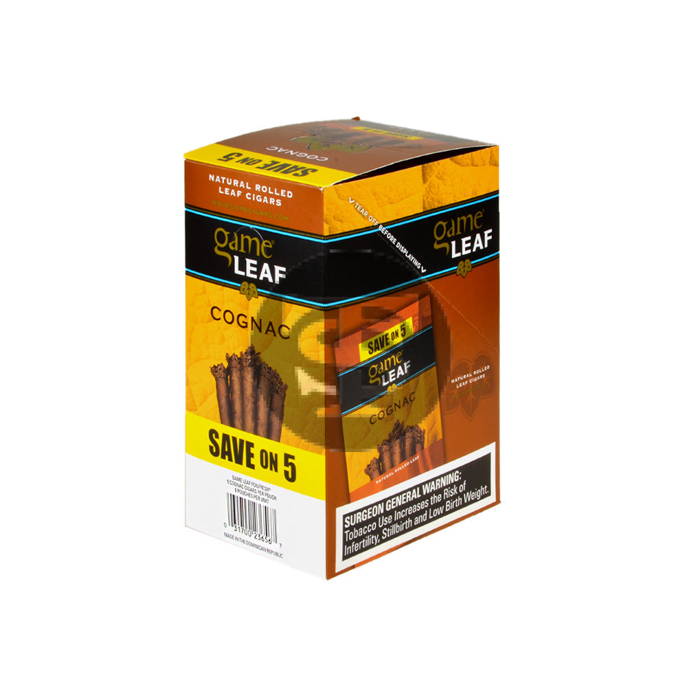 Game Leaf Cigarillos Save on 5 Cognac 8 pack of 5 2