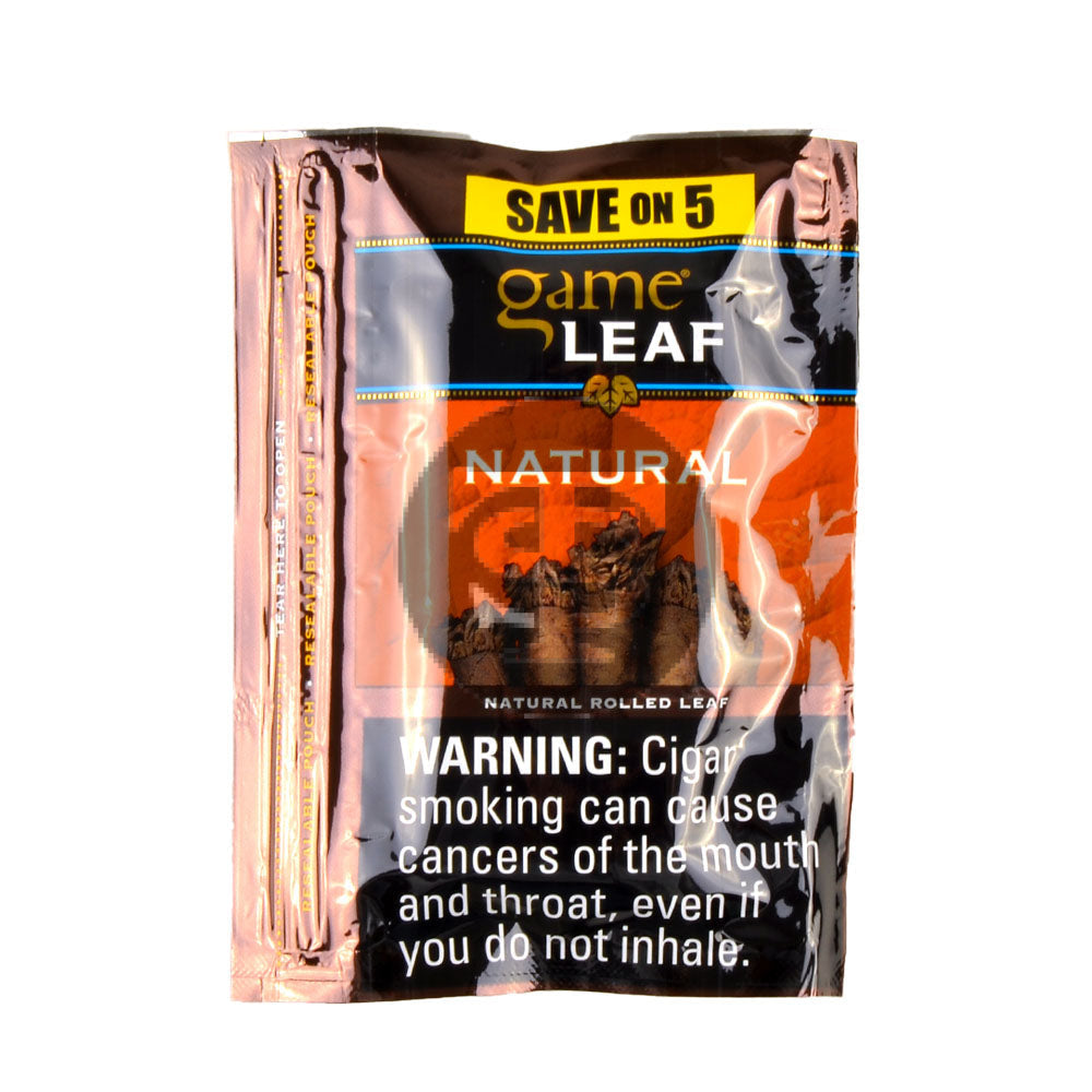 Game Leaf Cigarillos Save on 5 Natural 8 pack of 5 2