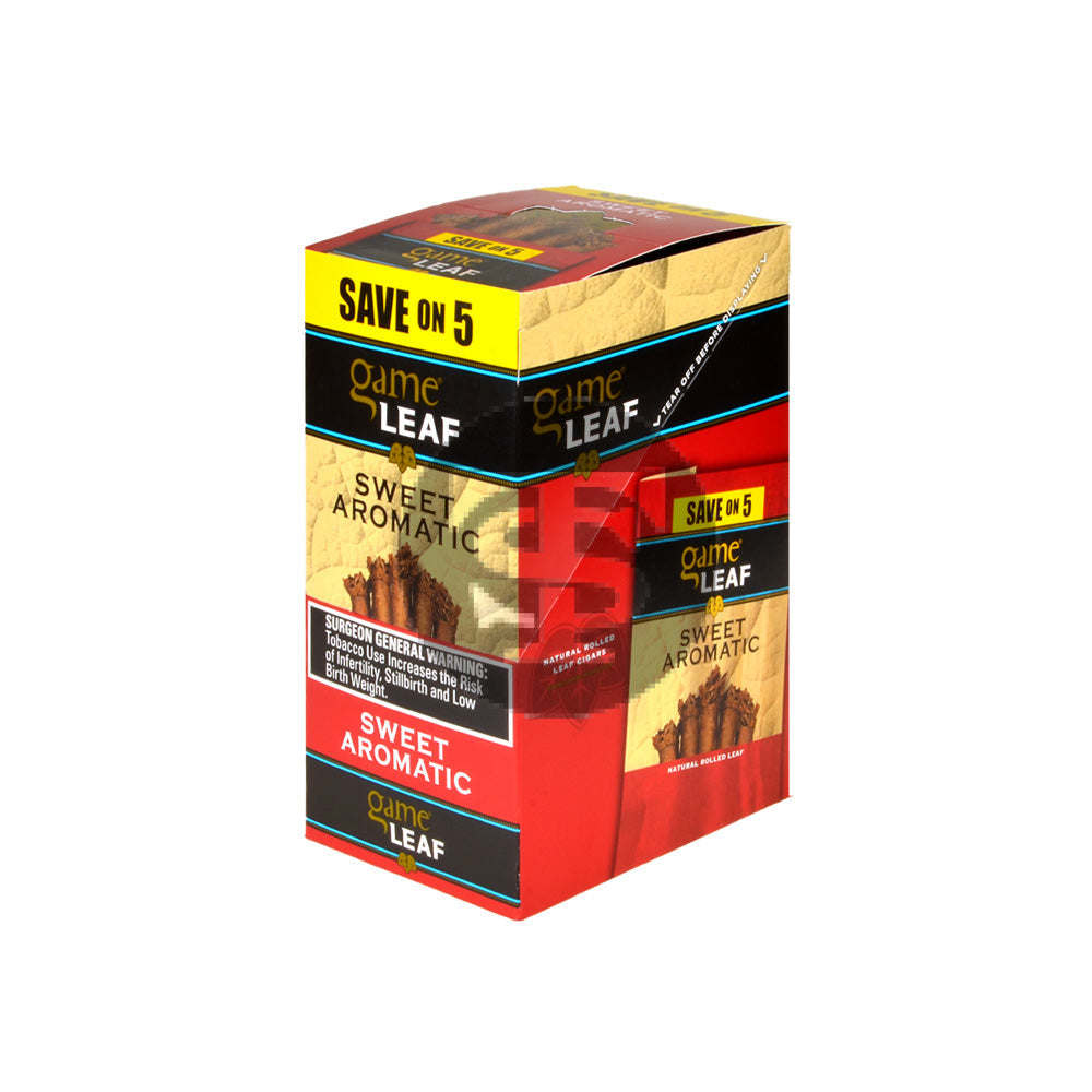 Game Leaf Cigarillos Save on 5 Sweet Aromatic 8 pack of 5 1