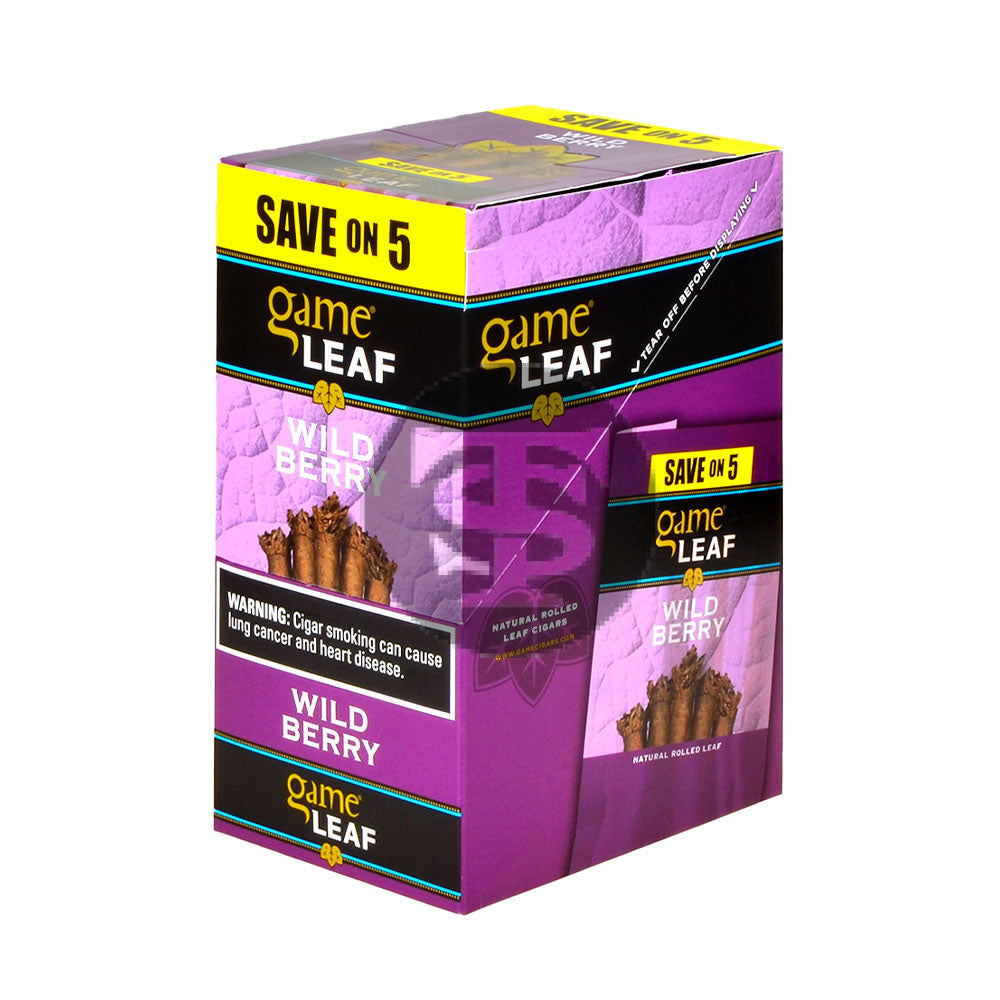 Game Leaf Cigarillos Save on 5 Wild Berry 8 pack of 5 1