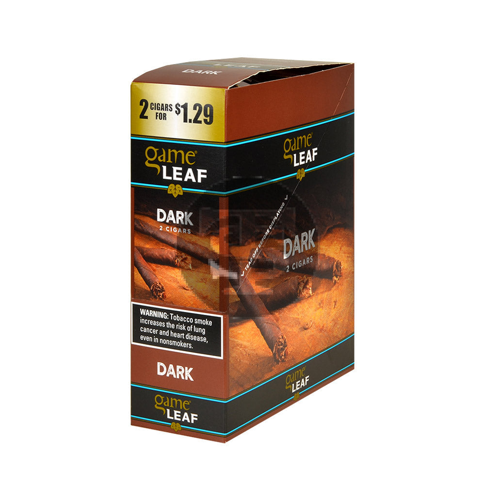 Game Leaf Dark Cigarillos 2 for $1.29 Cents 15 Pouches of 2