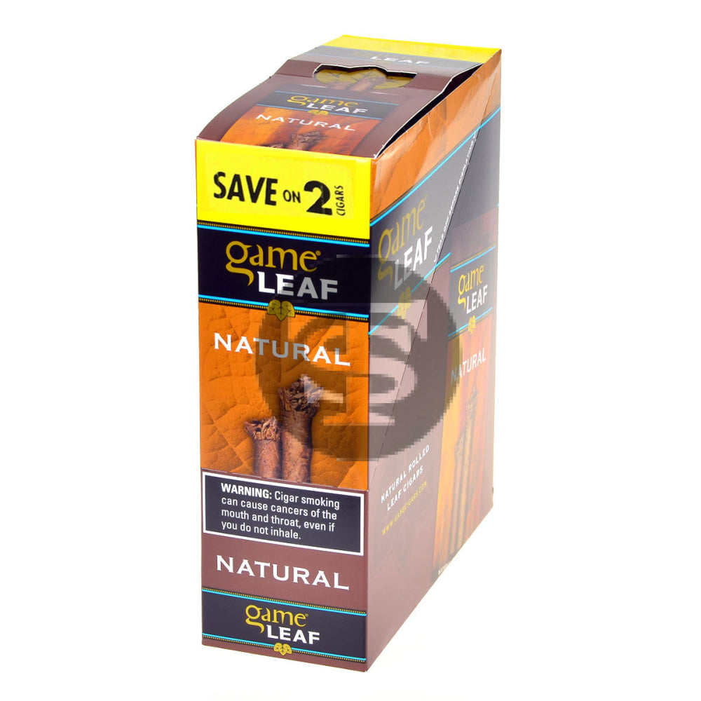 Game Leaf Natural Cigarillos 15 Pouches of 2 1