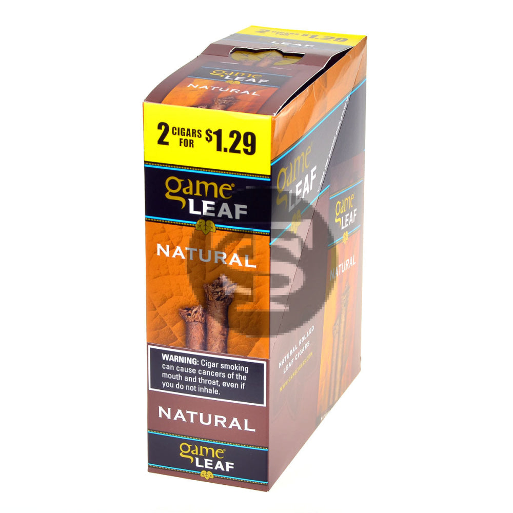 Game Leaf Natural Cigarillos 2 for $1.29 Cents 15 Pouches of 2 1