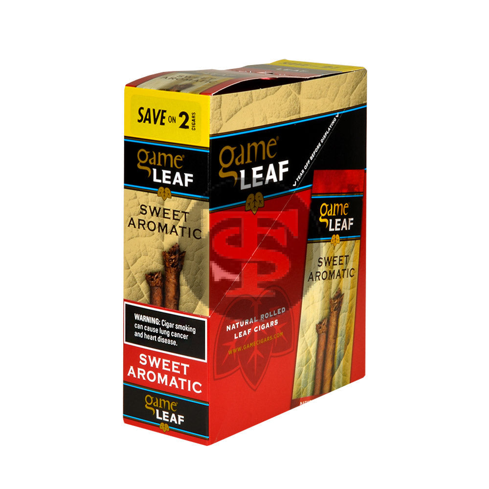 Game Leaf Sweet Aromatic Cigarillos 15 Pouches of 2 1