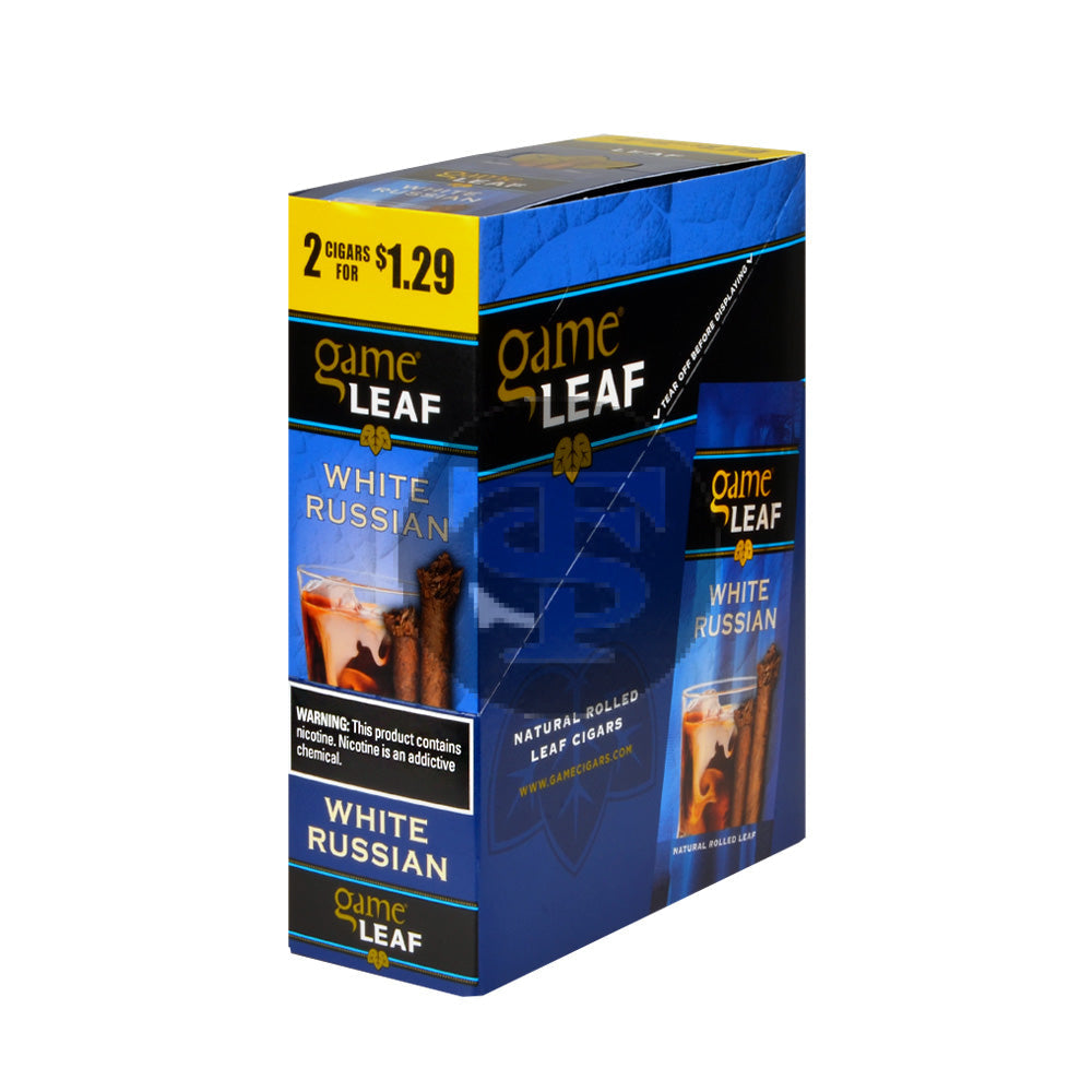 Game Leaf White Russian 1.29 Cigarillos 15 Pouches of 2 1