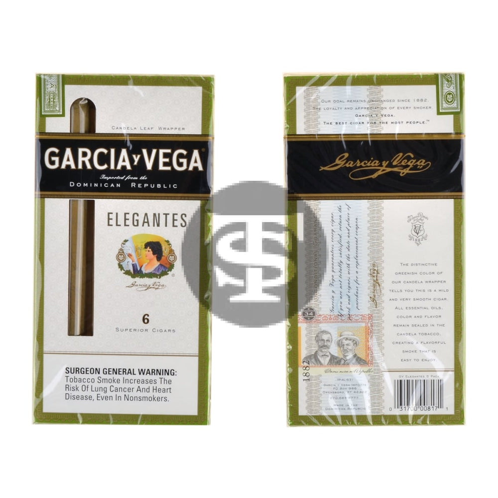 Garcia Y Vega Elegantes Cigarillos 5 Packs of 6 2