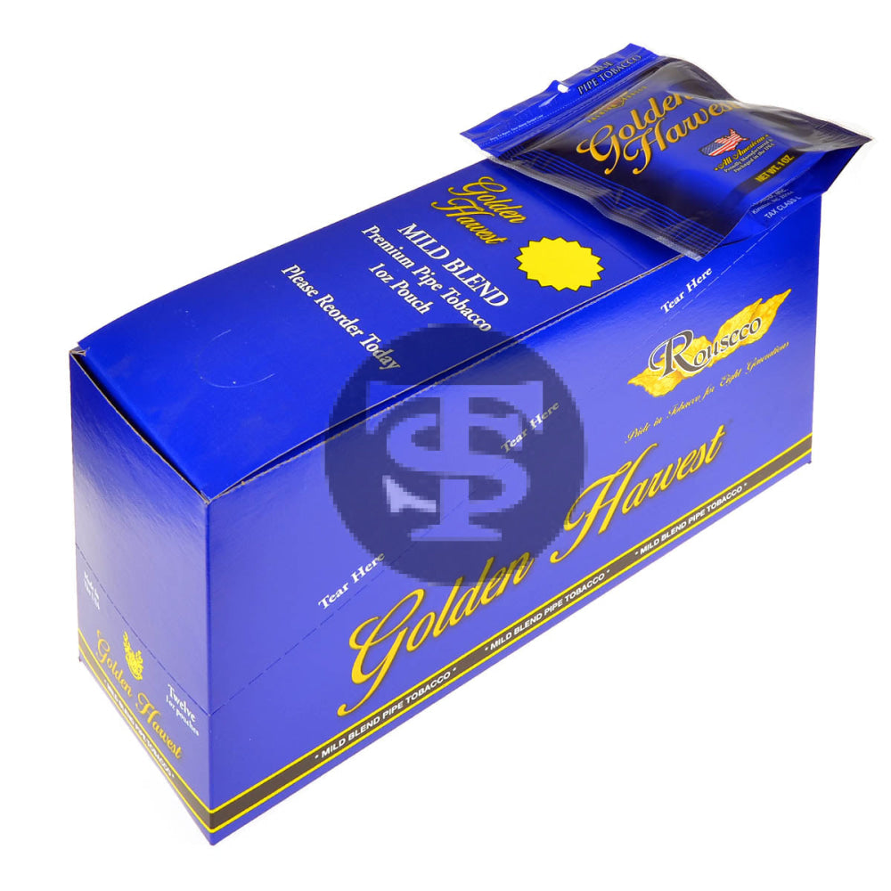 Golden Harvest Mild Blend Pipe Tobacco 1 oz. Pack of 12 1